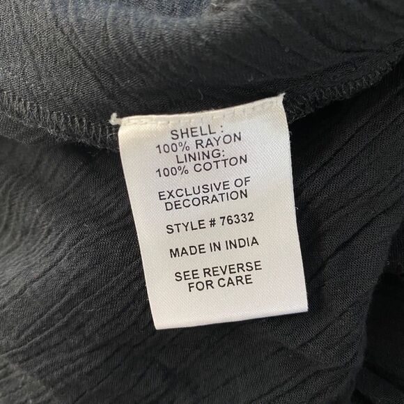 Rahi Cali Dress Floral Embroidered womens size Small Black - Picture 9 of 12